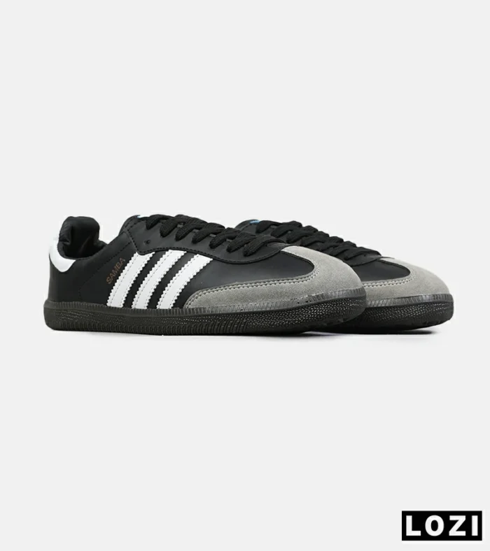کفش کتانی مردانه و زنانه سامبا مشکی طوسی قهوه ای ADIDAS Samba مدل 4759 - Image 4
