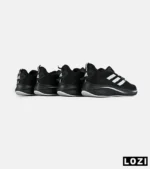 کفش کتانی مردانه و زنانه مشکی سفید ADIDAS BONCE مدل 7467 - Image 5