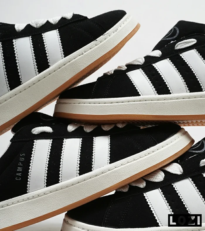کفش کتانی بزرگ پا مشکی ADIDAS Campus مدل 5169 - Image 4