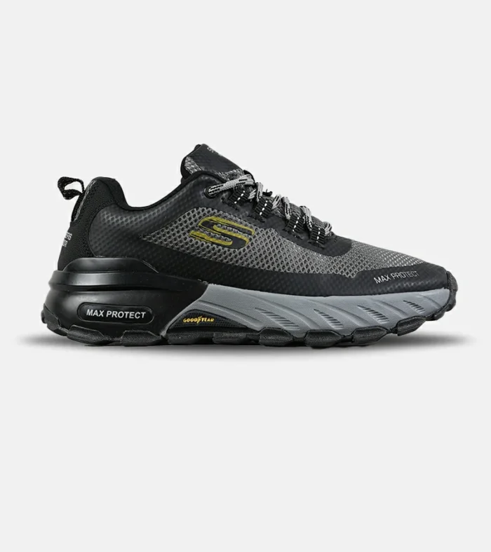 کفش کتانی طبی ورزشی مشکی طوسی SKECHERS max protect مدل 7570 - Image 1