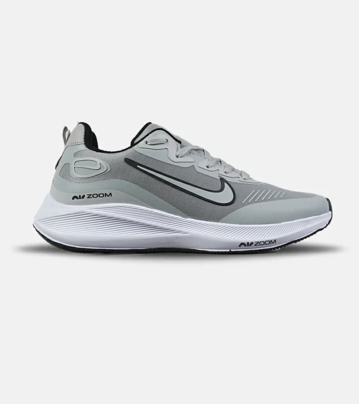 کفش کتانی مردانه و زنانه طوسی سفید نایک NIKE air zoom مدل 7588 - Image 1
