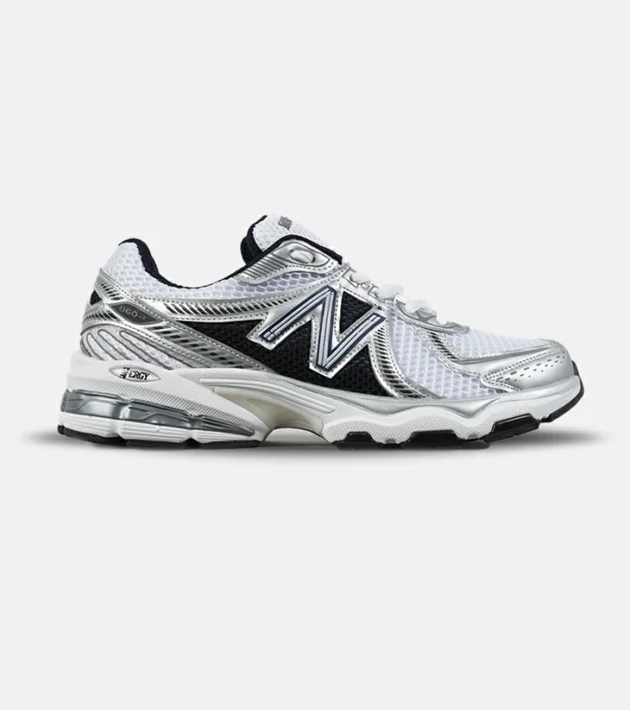کفش کتانی مردانه و زنانه سفید طوسی مشکی New Balance 860 v02 مدل 7527 - Image 1