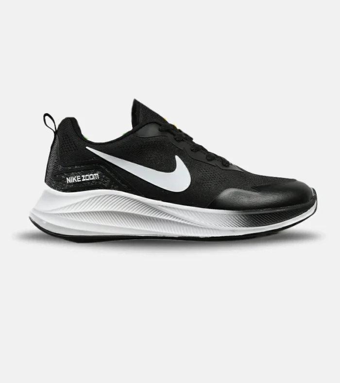 کفش کتانی مردانه و زنانه مشکی سفید Nike air zoom مدل 4546 - Image 1