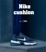 کفش کتانی مردانه و زنانه سرمه ای Nike Cushlon V2K مدل 7664 - Image 2