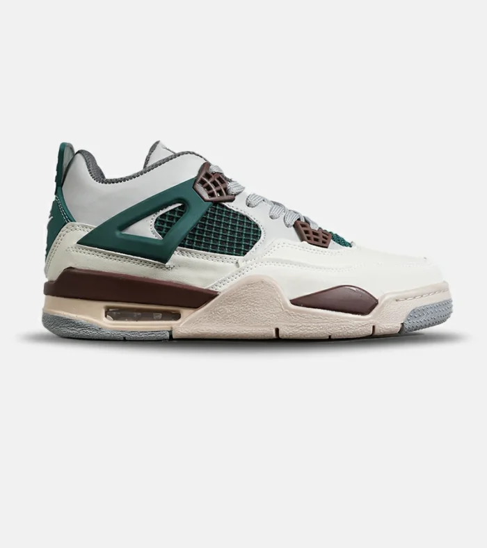 DSC04559 کتانی ساقدار زنانه و مردانه کرم سبز Nike air jordan 4 مدل 8047 - Image 1