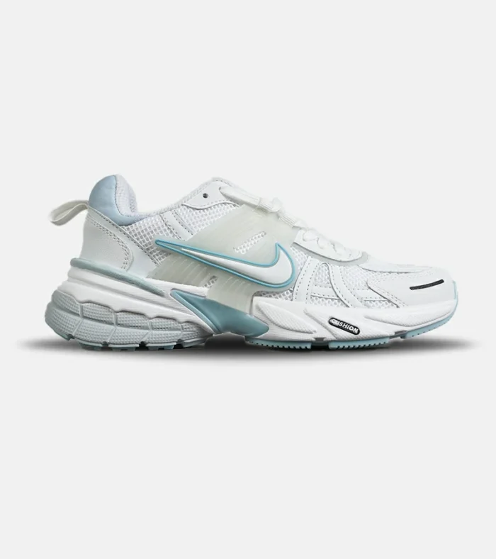 DSC04584 کفش کتانی مردانه و زنانه سفید آبی Nike Cushlon V2K مدل 8030 - Image 1