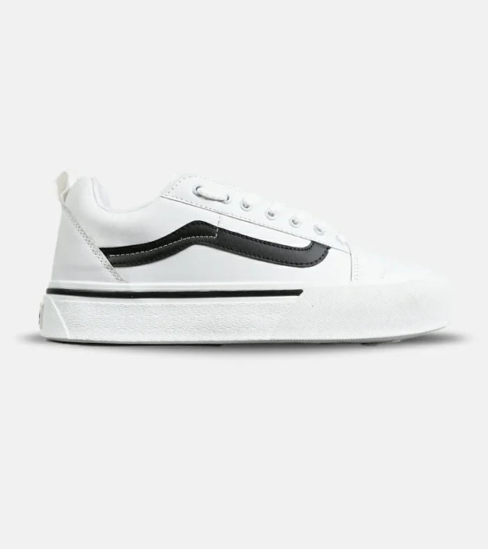 کفش اسنیکر مردانه زنانه سفید مشکی VANS مدل 8073 - Image 1
