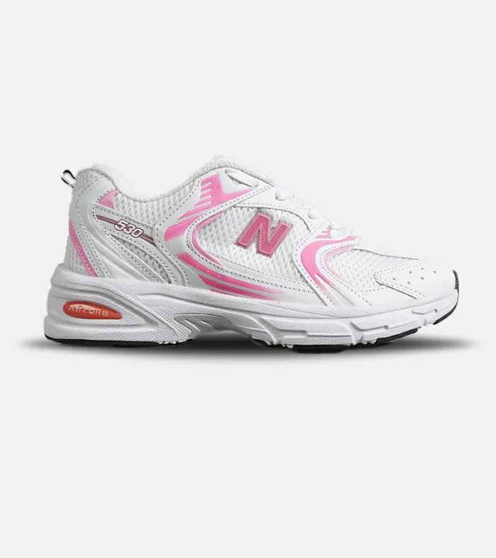 DSC06170 کفش کتانی سفید صورتی NEW BALANCE 530 کد 8094 - Image 1