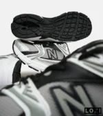 کفش کتانی مردانه و زنانه سفید طوسی مشکی NEW BALANCE 530 مدل 6642 - Image 2