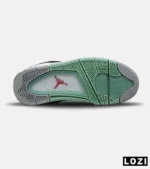 کتانی ساقدار زنانه و مردانه سفید سبز Nike air jordan 4 مدل 8036 - Image 6