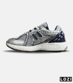 کفش کتانی مردانه و زنانه سفید سرمه ای NEW BALANCE 1064 مدل 8150 - Image 3