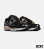 کفش کتانی مردانه و زنانه مشکی سفید نارنجی NEW BALANCE 1064 مدل 8152 - Image 2