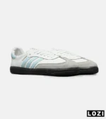 کفش کتانی مردانه و زنانه سامبا سفید آبی قهوه ای ADIDAS Samba مدل 7219 - Image 2