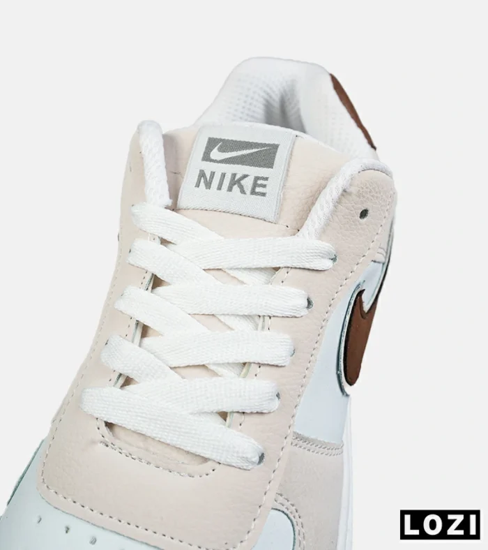 کفش مردانه و زنانه سفید کرم قهوه ای NIKE AIR FORCE مدل 8160 - Image 5
