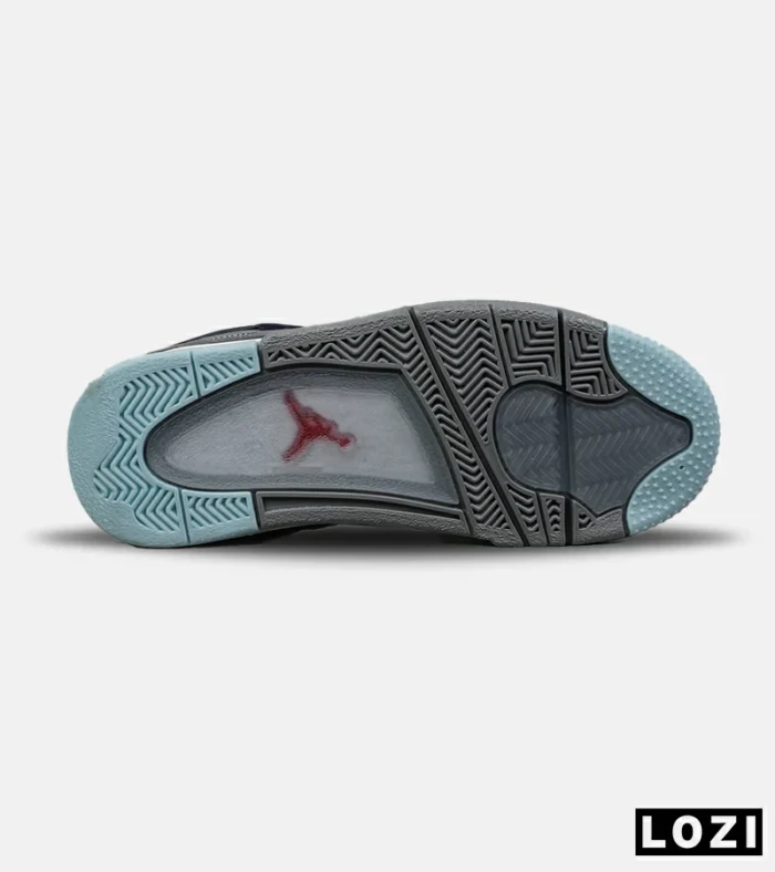 کتانی ساقدار زنانه و مردانه طوسی آبی Nike air jordan 4 مدل 8043 - Image 6