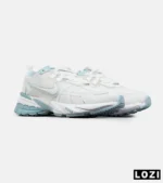 کفش کتانی مردانه و زنانه سفید آبی Nike Cushlon V2K مدل 8030 - Image 2