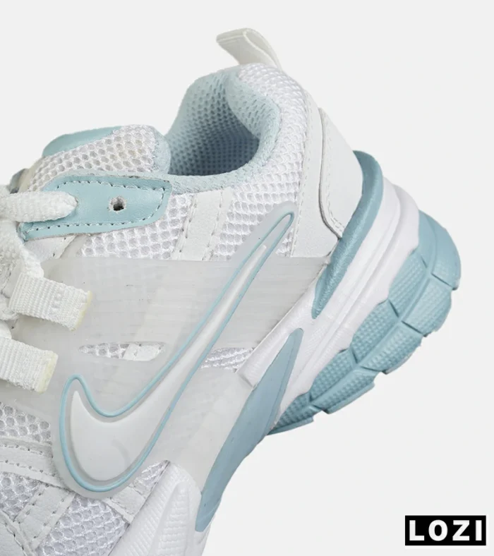 کفش کتانی مردانه و زنانه سفید آبی Nike Cushlon V2K مدل 8030 - Image 6