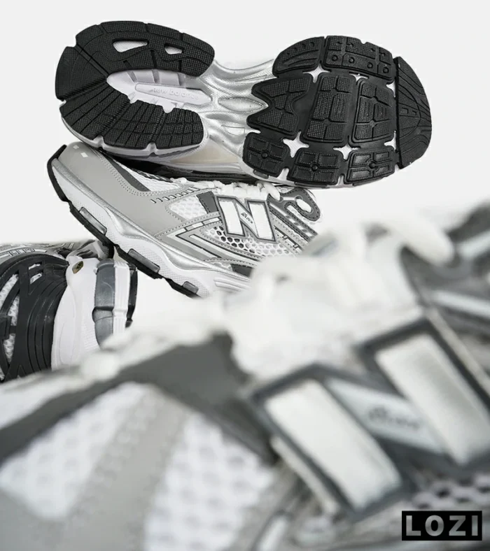 کفش کتانی بزرگ پا طوسی سفید New Balance 1906R مدل 8312 - Image 8