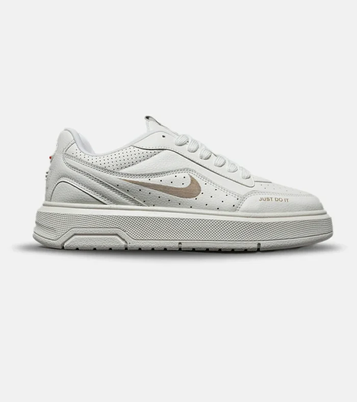 کفش کتانی مردانه و زنانه کرم NIKE Just Do It مدل 8174 - Image 1