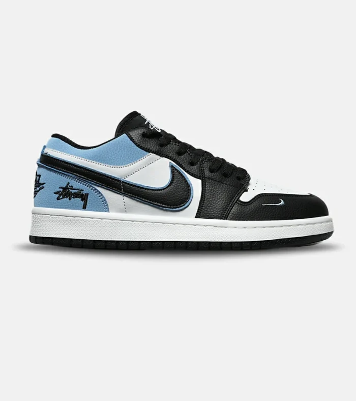 DSC08242 کفش کتانی مردانه و زنانه سفید مشکی آبی NIKE AIR JORDAN مدل 8268 - Image 1