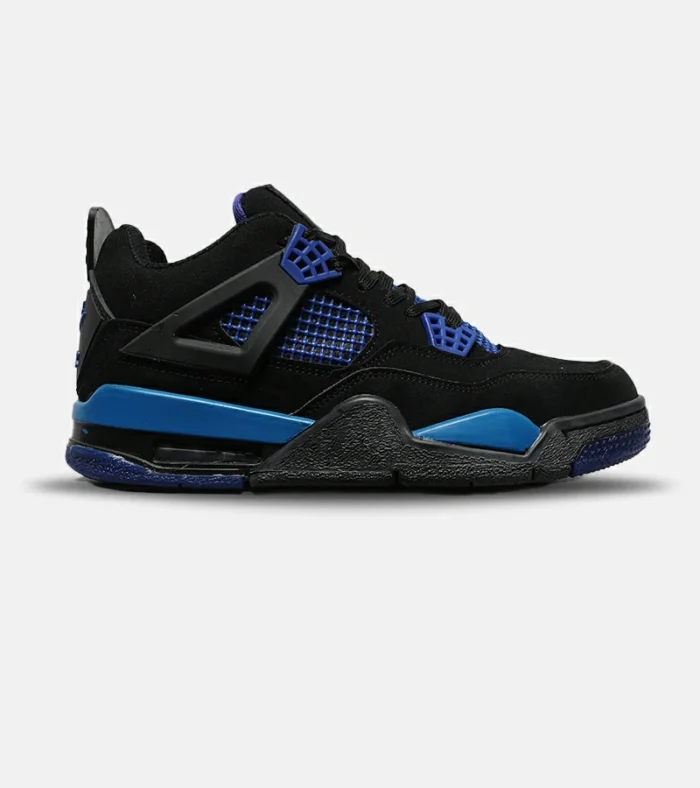 کتانی ساقدار زنانه و مردانه مشکی آبی Nike air jordan 4 مدل 8246 - Image 1