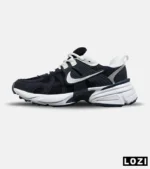 کفش کتانی مردانه و زنانه سرمه ای سفید  Nike Cushlon V2K مدل 8359 - Image 2
