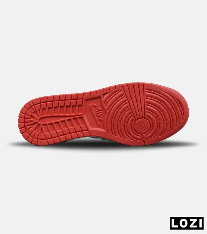 کفش کتانی ساقدار مردانه و زنانه قرمز مشکی NIKE jordan 1 مدل 8279 - Image 6