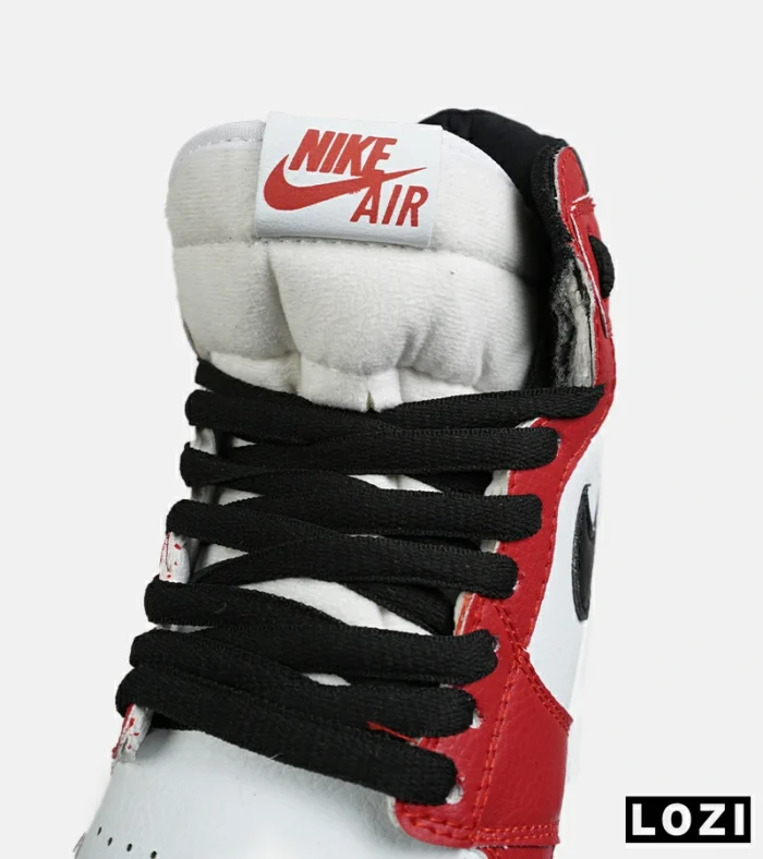 کفش کتانی ساقدار مردانه و زنانه قرمز مشکی NIKE jordan 1 مدل 8279 - Image 5