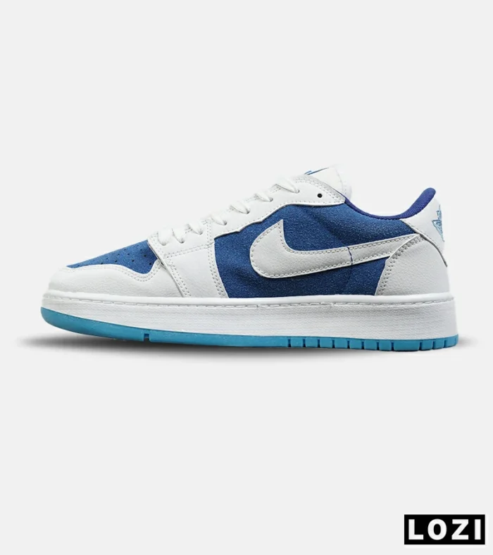 کفش کتانی مردانه و زنانه آبی سفید NIKE travis scott مدل 8321 - Image 5