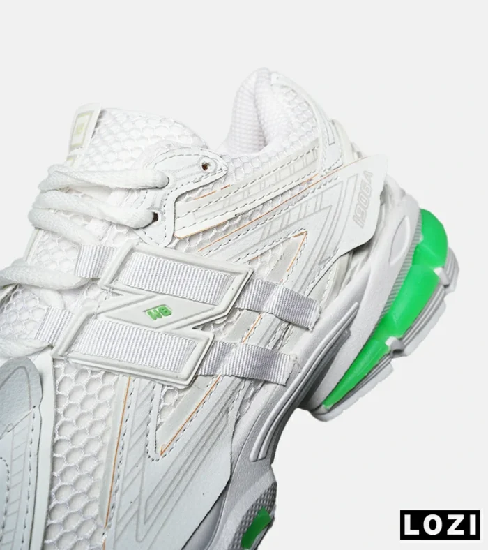 کفش کتانی مردانه و زنانه سفید سبز New Balance 1906R مدل 8374 - Image 7