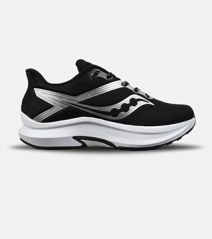 کفش کتانی مردانه و زنانه مشکی طوسی Saucony  مدل 8639 - Image 1