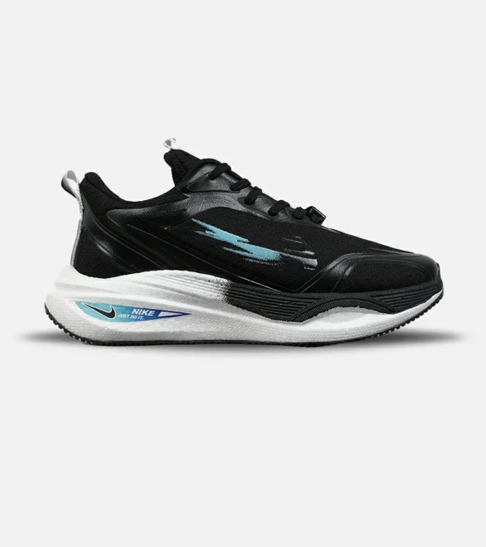 کفش کتانی مردانه و زنانه مشکی آبی NIKE zoom x boost مدل 8608 - Image 1