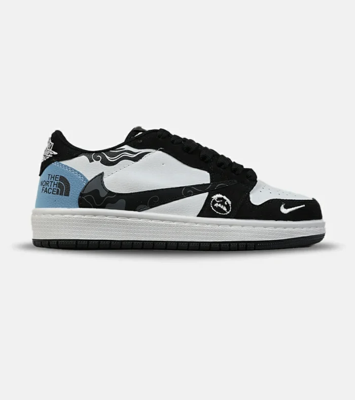 DSC00028 کفش کتانی مردانه سفید مشکی NIKE travis scott مدل 8695 - Image 1