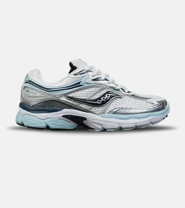 DSC00116-1 کفش کتانی مردانه و زنانه سفید آبی سرمه ای Saucony pro grid omni 9 مدل 8632 - Image 1