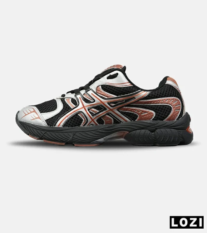کفش کتانی مردانه و زنانه مشکی نارنجی ASICS Gel-Phoenix مدل 8539 - Image 3