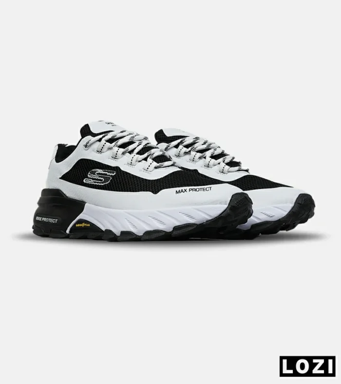 کفش کتانی طبی ورزشی سفید مشکی SKECHERS max protect مدل 8554 - Image 3