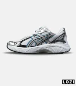 کفش کتانی مردانه و زنانه سفید بنفش ASICS GT-2130 مدل 8499 - Image 2