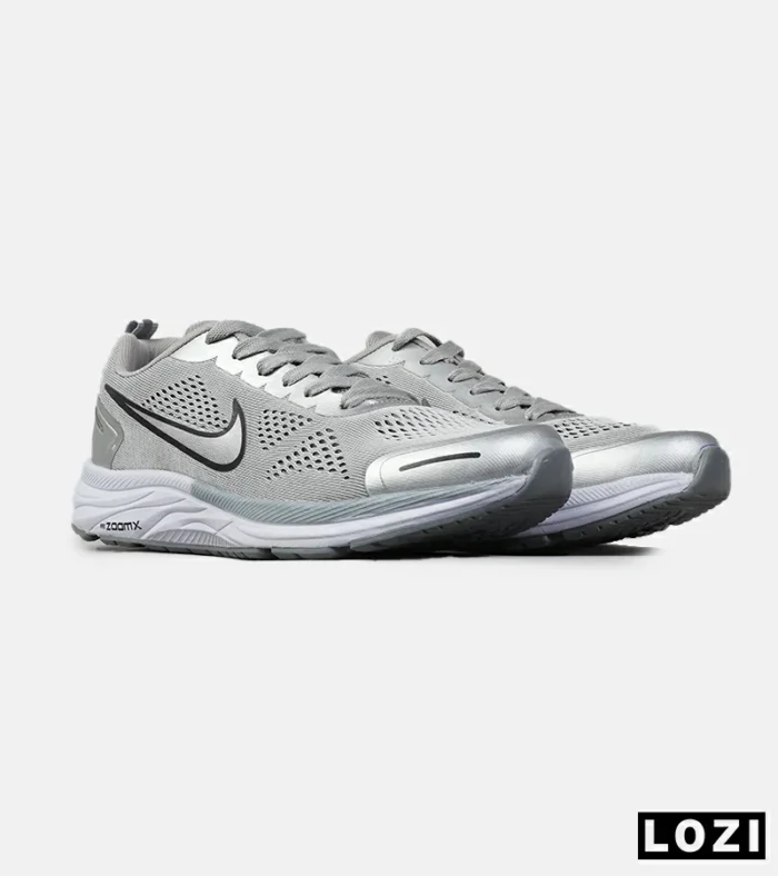 کفش کتانی مردانه و زنانه طوسی Nike Zoom X مدل 8688 - Image 4