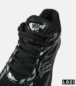 کفش کتانی مردانه و زنانه مشکی Saucony pro grid omni 9 مدل 8630 - Image 5