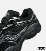 کفش کتانی مردانه و زنانه مشکی Saucony pro grid omni 9 مدل 8630 - Image 7