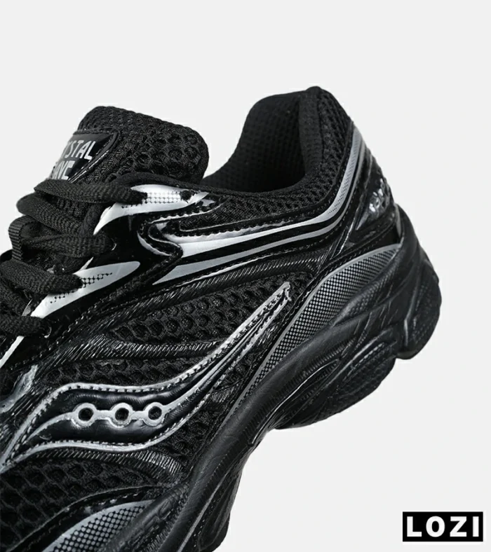 کفش کتانی مردانه و زنانه مشکی Saucony pro grid omni 9 مدل 8630 - Image 7