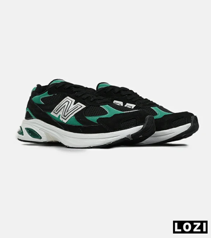 کفش کتانی مردانه و زنانه سبز مشکی NEW BALANCE 2010 مدل 8677 - Image 4