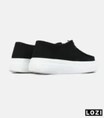کفش کتانی کژوال مردانه مشکی سفید ZARA مدل 8618 - Image 3