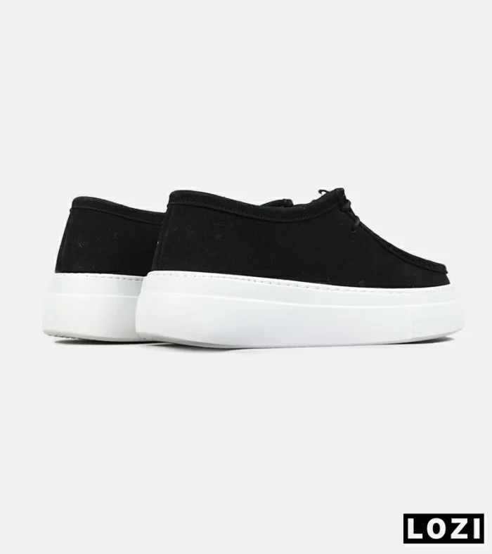 کفش کتانی کژوال مردانه مشکی سفید ZARA مدل 8618 - Image 3