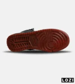 کفش کتانی بزرگ پا ساقدار مشکی NIKE AIR Jordan 1 مدل 8649 - Image 7