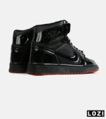 کفش کتانی بزرگ پا ساقدار مشکی NIKE AIR Jordan 1 مدل 8649 - Image 5