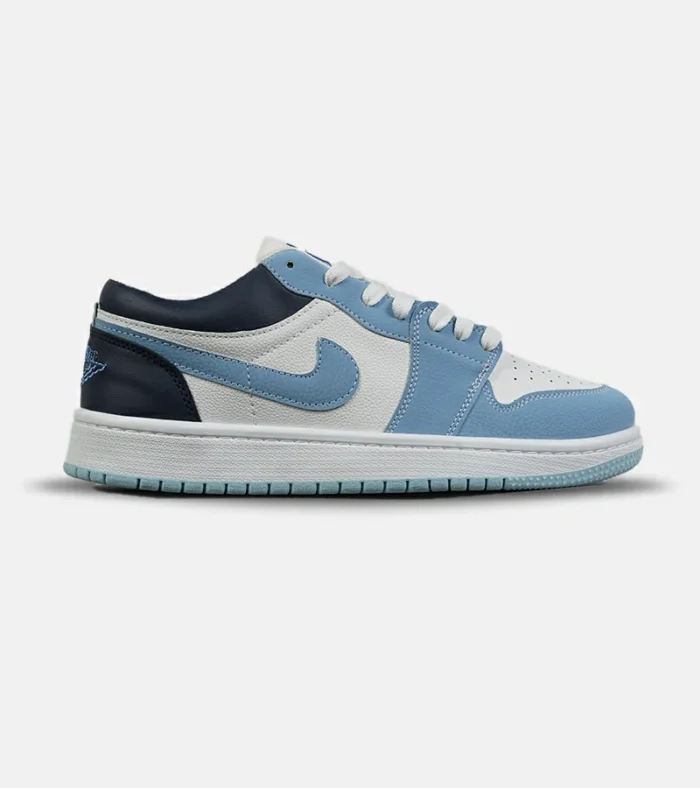 DSC08114 کفش کتانی مردانه و زنانه سفید آبی NIKE AIR JORDAN مدل 8492 - Image 1