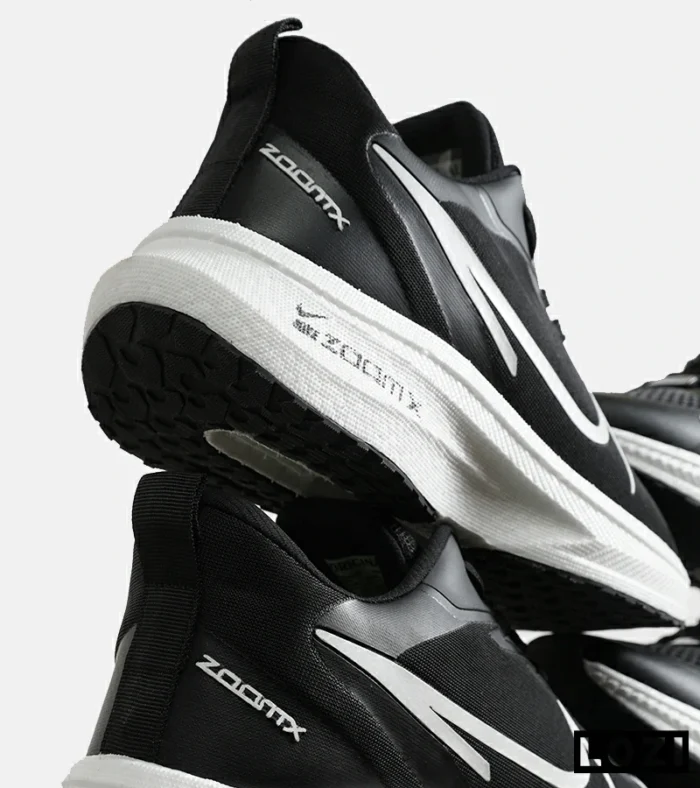 کفش کتانی بزرگ پا مشکی سفید NIKE zoom x مدل 8609 - Image 4