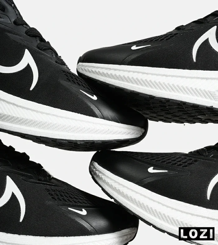 کفش کتانی بزرگ پا مشکی سفید NIKE zoom x مدل 8609 - Image 5