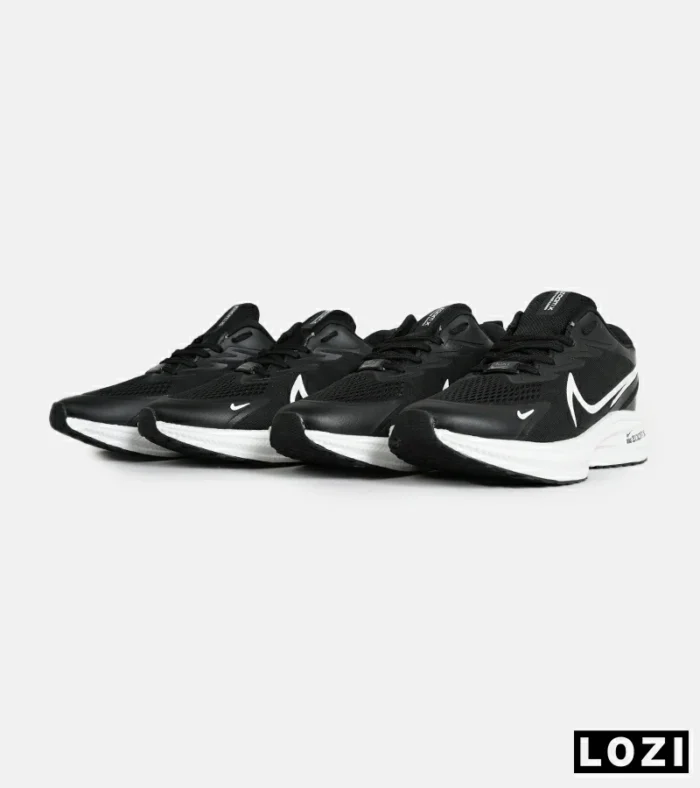 کفش کتانی بزرگ پا مشکی سفید NIKE zoom x مدل 8609 - Image 6